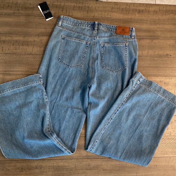 Lauren Ralph Lauren Wide Leg Blue Jeans Women size 10 - Picture 4 of 7